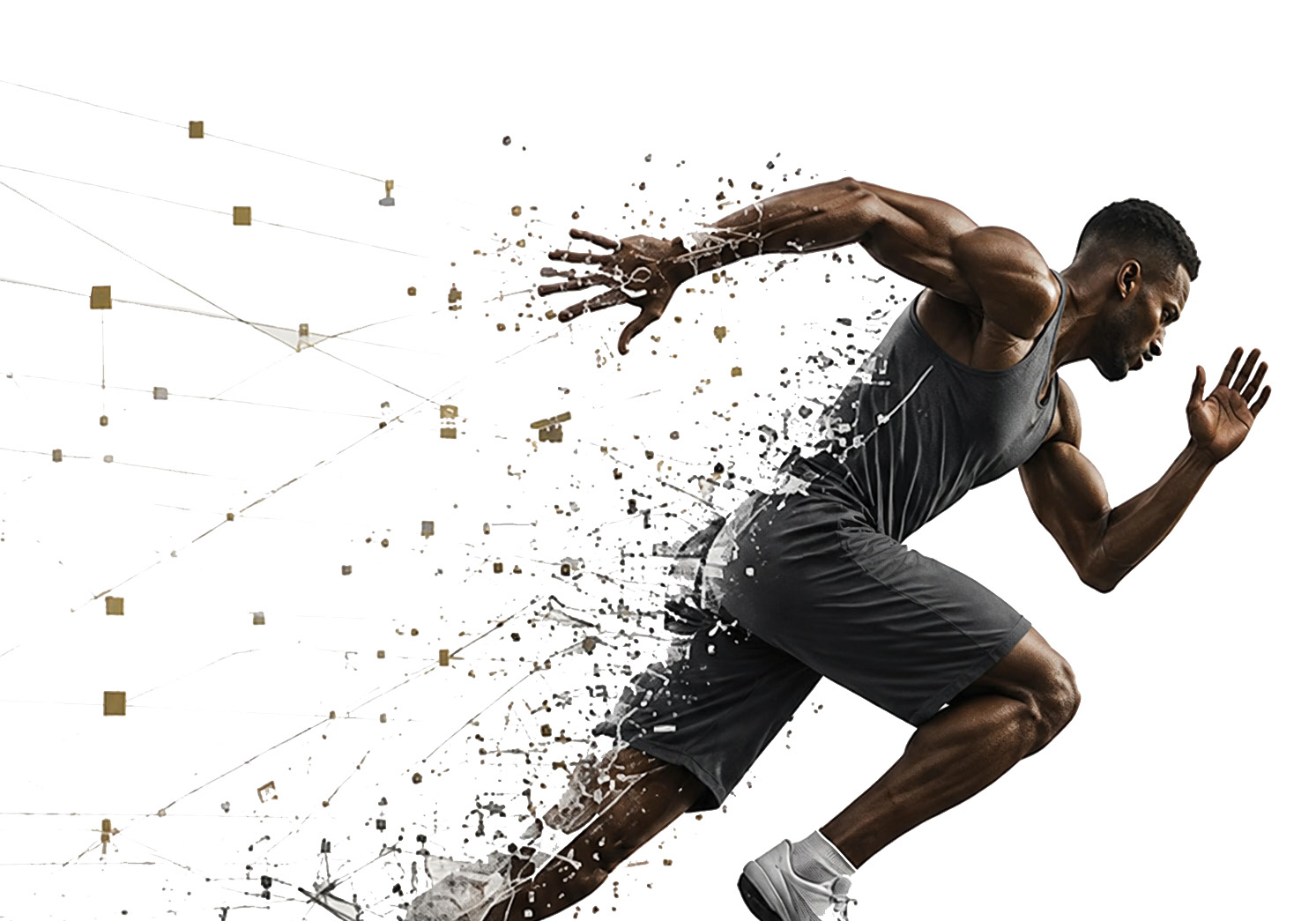 Athlete in motion